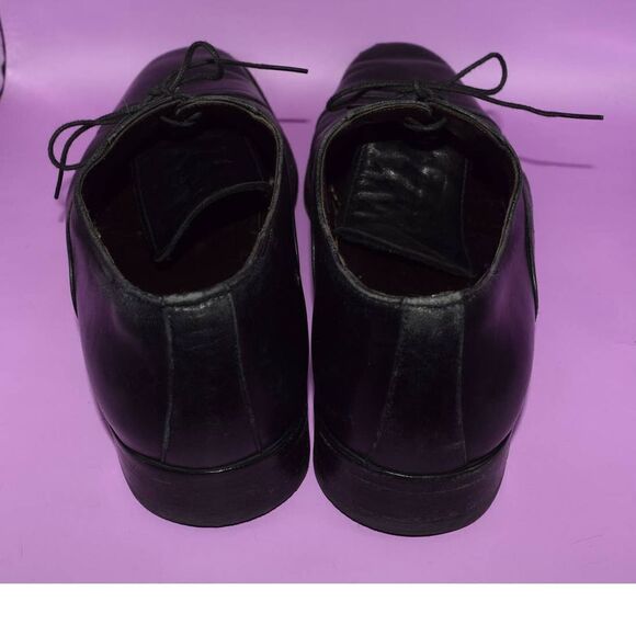 Bruno Magli Black Super Prime Leather Toscano Oxfords - 9 M - Picture 2 of 4